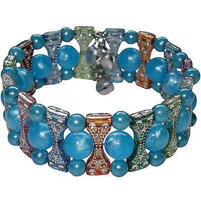 Turquoise Beaded Bracelet Wristband Bangle Womens Ladies Girls Costume Jewellery Turquoise Beaded Bracelet Wristband Bangle Womens Ladies Girls Costume Jewellery