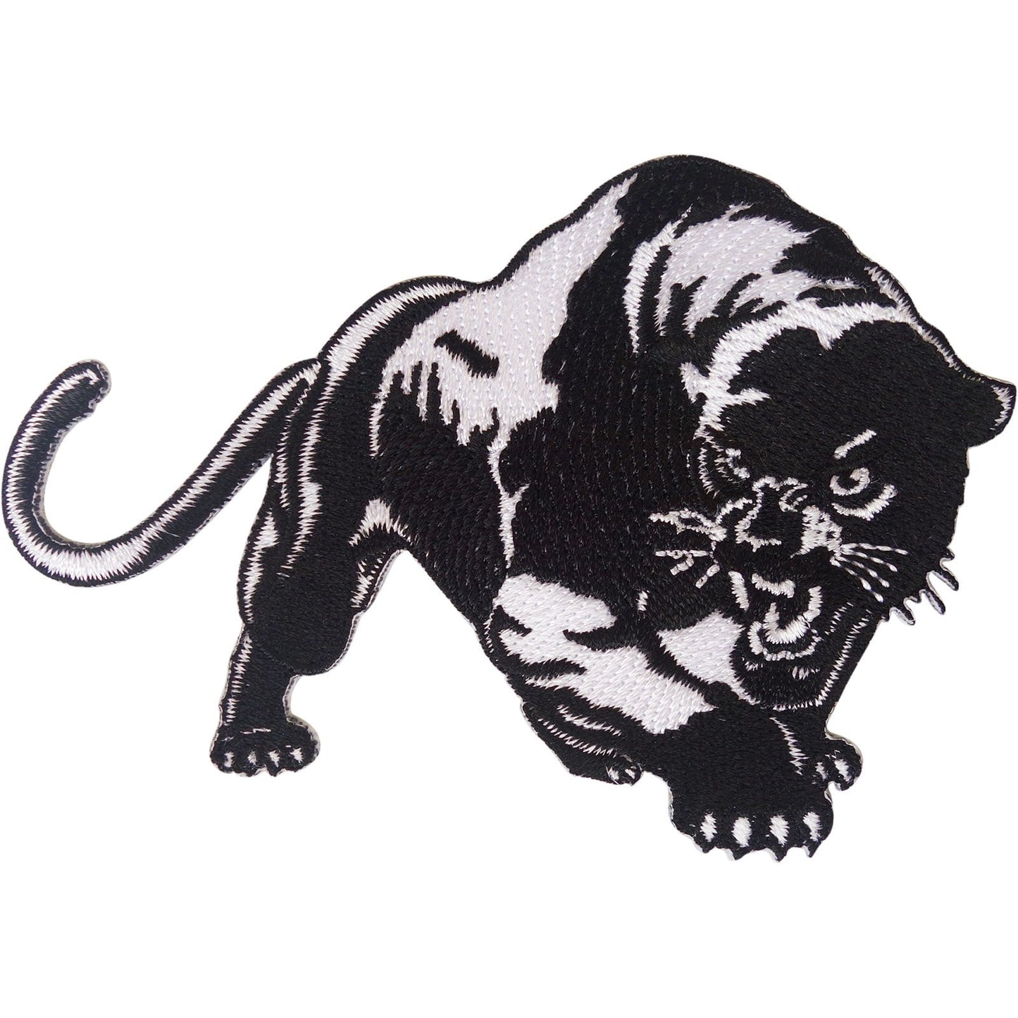 White Black Panther Patch Iron Sew On T Shirt Bag Jacket Jeans Embroidered Badge