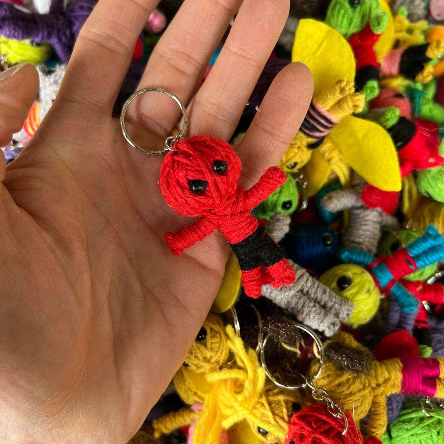 12 X Voodoo Doll Keyrings Keychains Keyring Keychain Birthday Party Bag Fillers