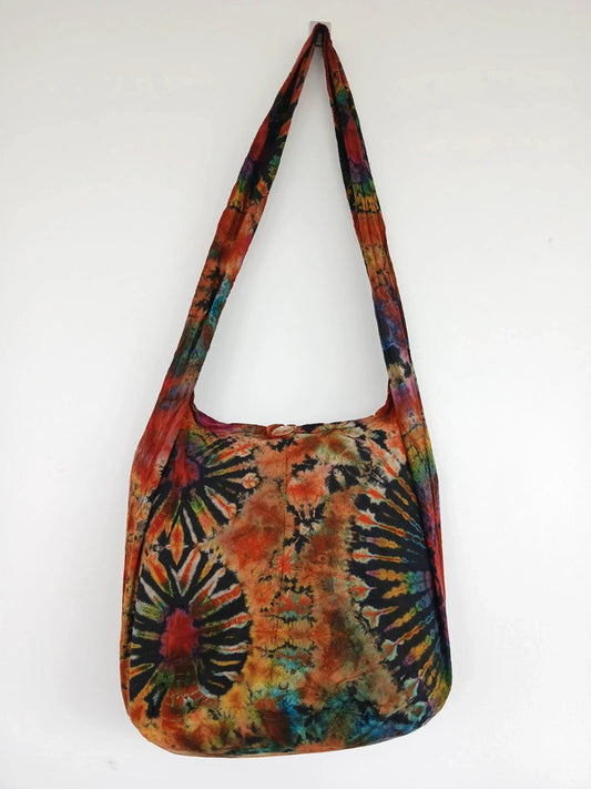 Unique Tie Dye Bag Shoulder Messenger Cross Body Packable Travel Beach Handbag
