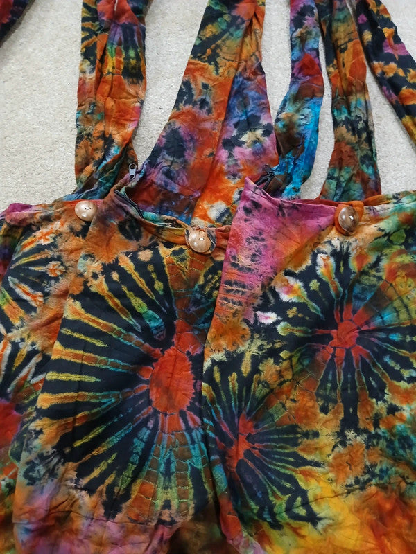 Unique Tie Dye Bag Shoulder Messenger Cross Body Packable Travel Beach Handbag