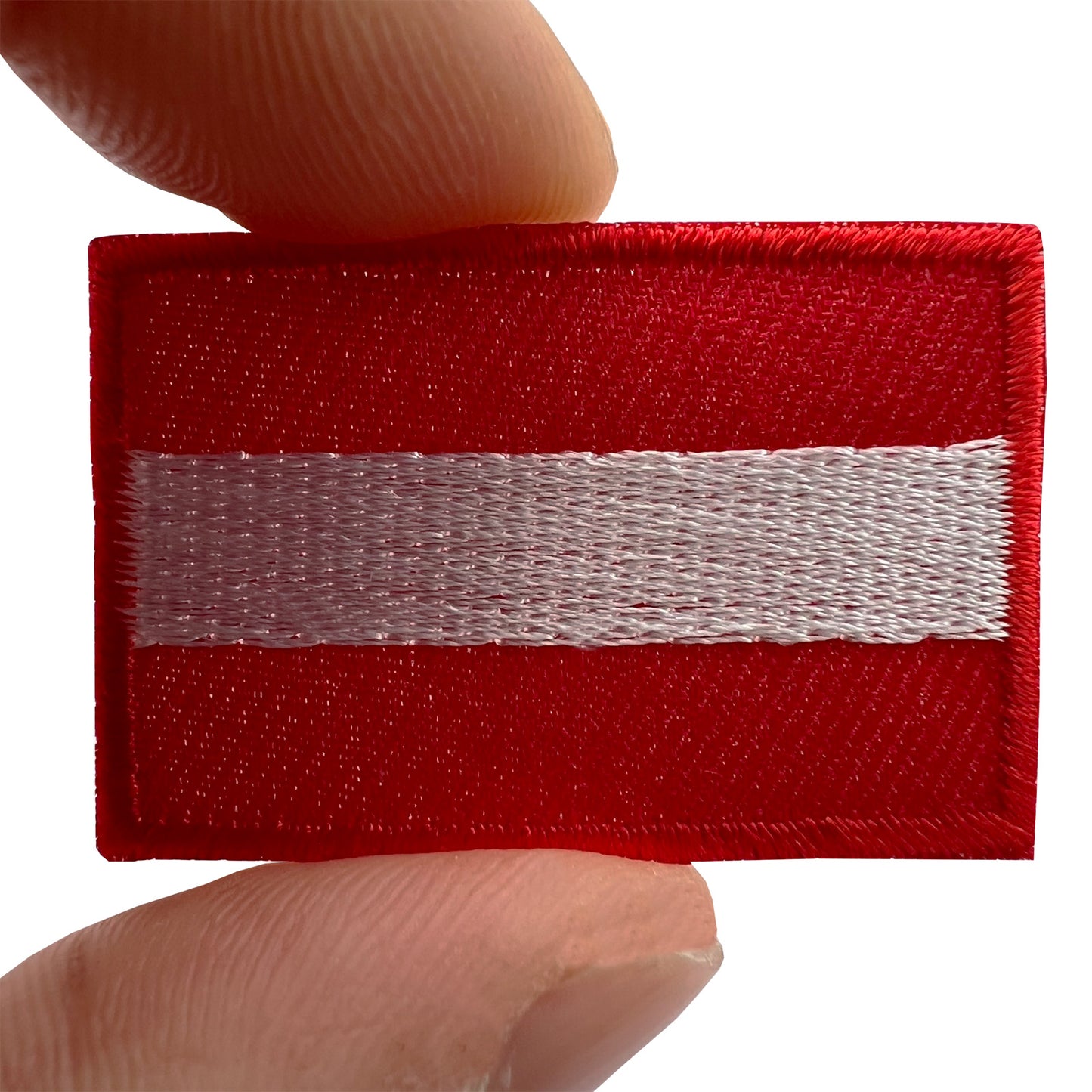 Mini Austria Flag Patch Iron Sew On Clothes Bag Small Austrian Embroidered Badge