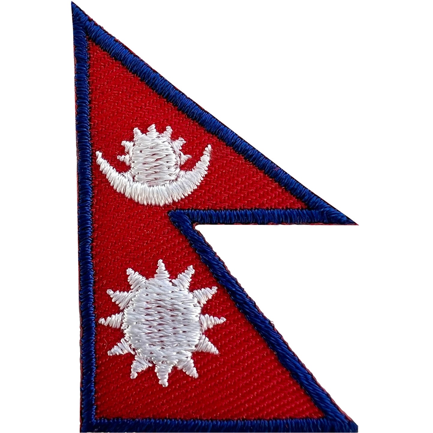 Mini Nepal Flag Patch Iron Sew On Jumper Backpack Small Nepali Embroidered Badge