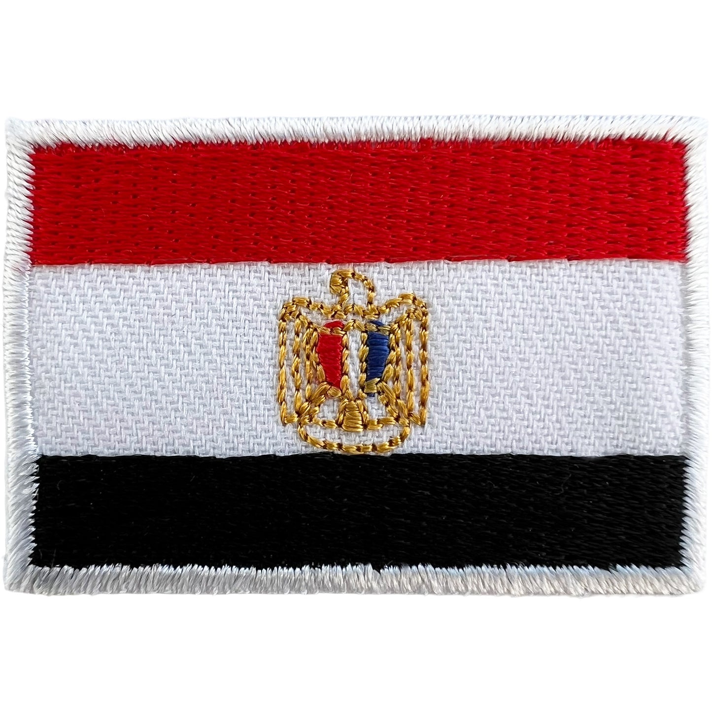 Mini Egypt Flag Patch Iron Sew On Clothes Bag Small Egyptian Embroidered Badge