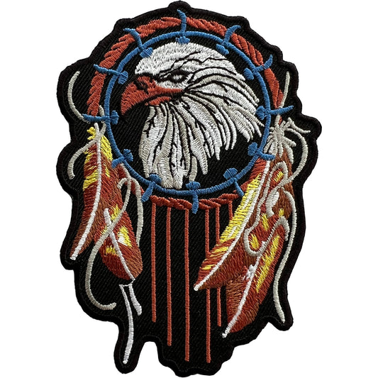Eagle Indian Dreamcatcher Embroidered Patch Iron Sew On Clothes Jackets Badge
