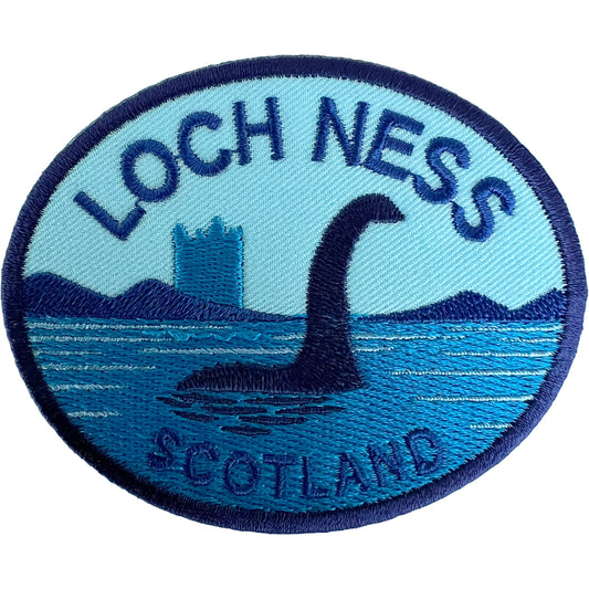 Loch Ness Monster Patch Iron Sew On Clothes Shirt Bag Scotland Embroidered Badge