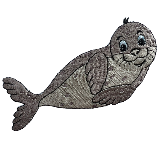 Seal Patch Iron Sew On T Shirt Backpack Sea Lion Animal Fish Embroidered Badge