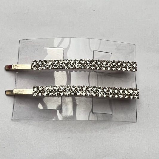 2x Small Crystal Hair Clip Beautiful pretty hair Accessories