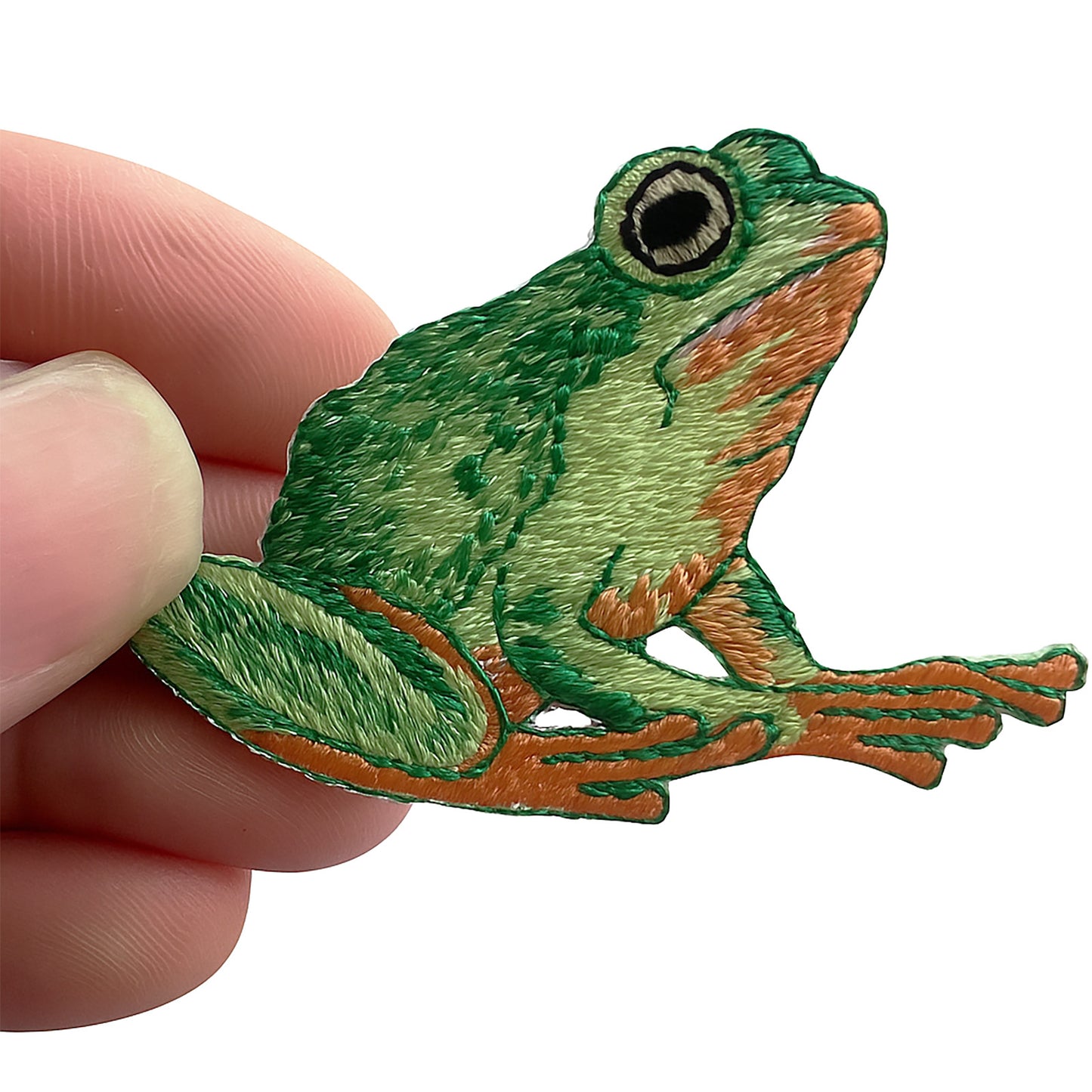 Frog Embroidered Patch Iron Sew On Clothes Bag Hat Animal Toad Embroidery Badge