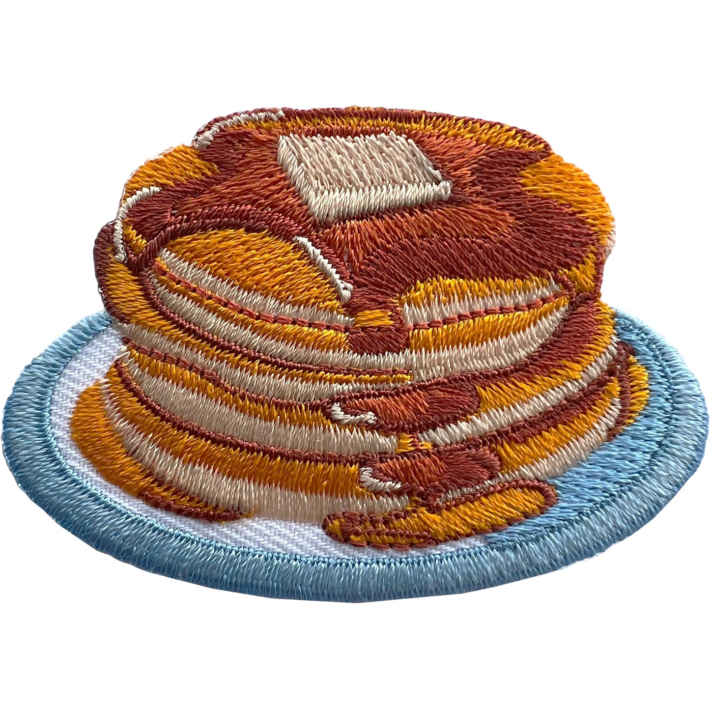 Pancake Patch Embroidered Badge Iron On Sew On T Shirt Denim Jeans Jacket Crafts
