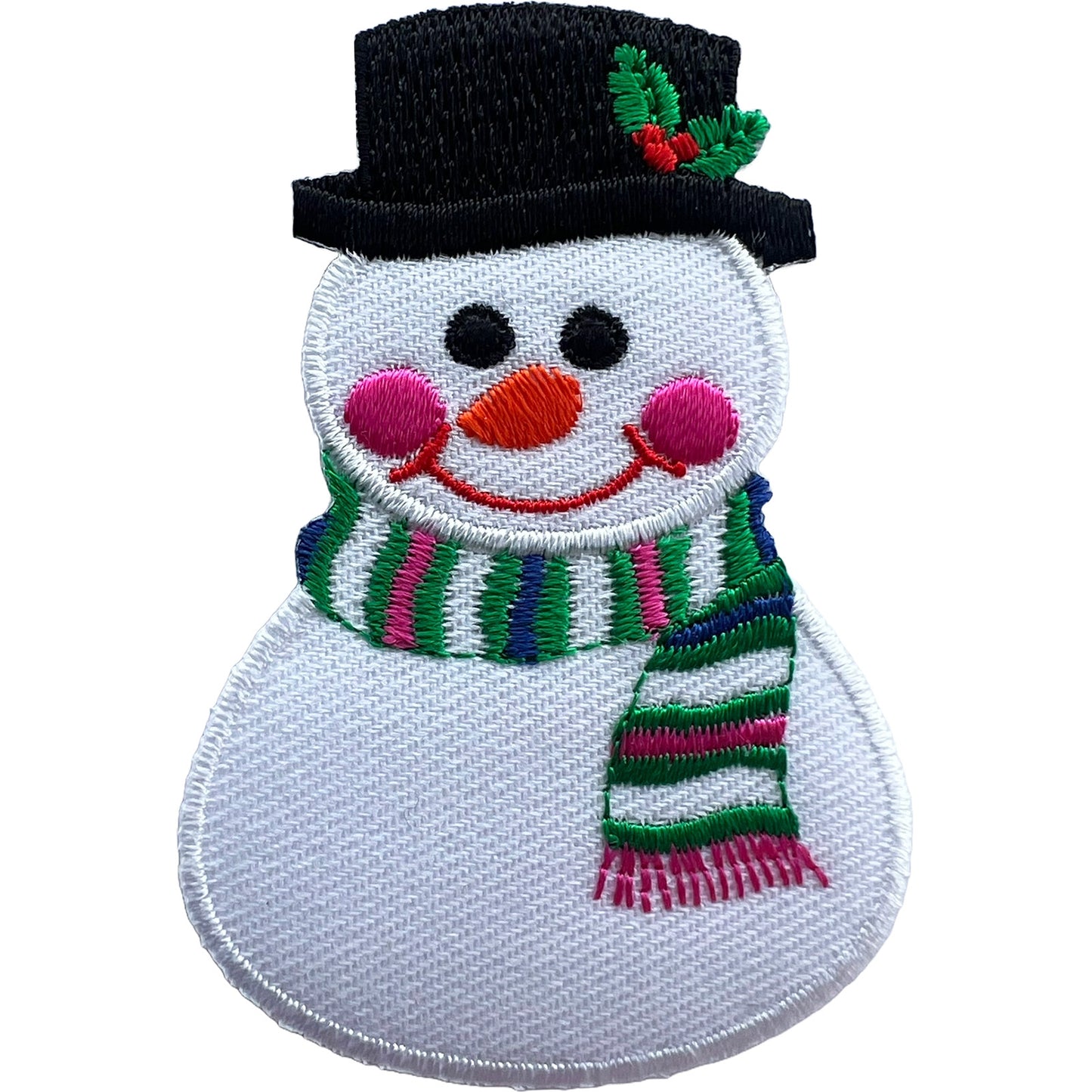 Christmas Snowman Iron Sew On Patch Clothes Bag Stocking Jumper Decoration Badge