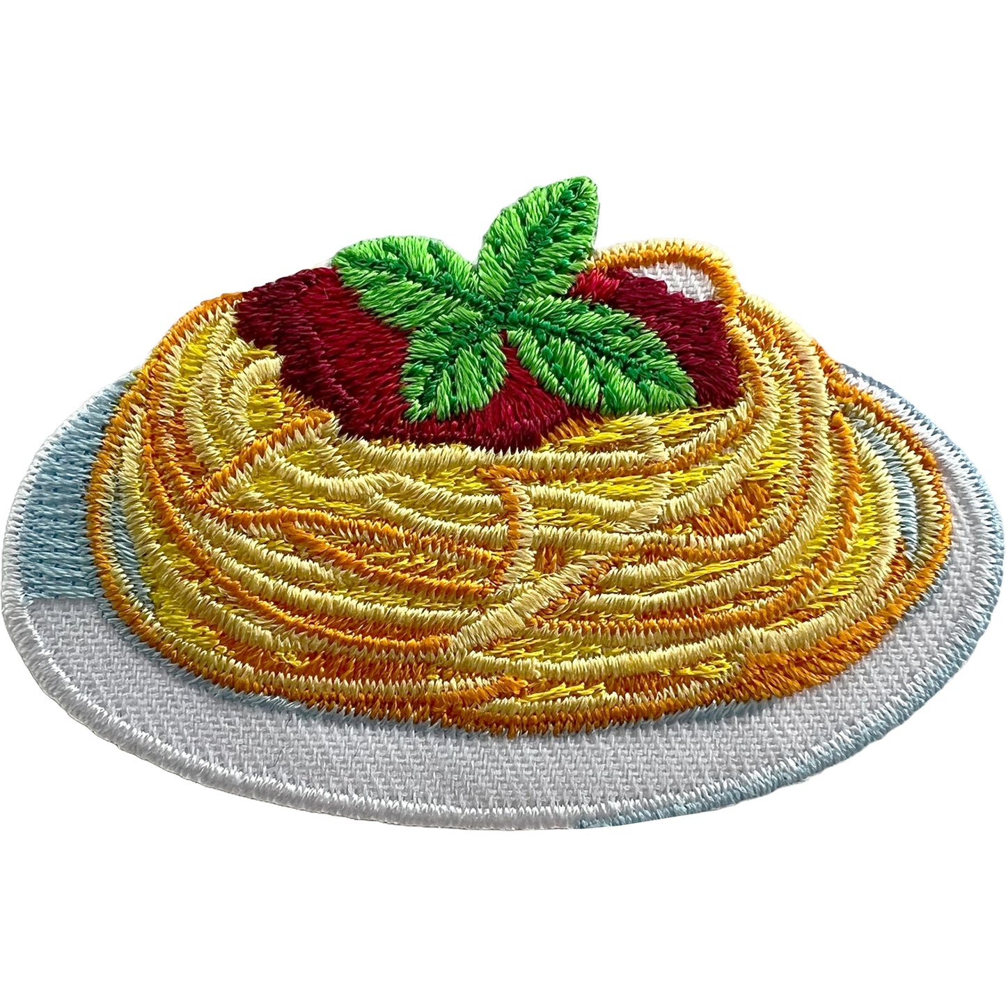 Spaghetti Bolognese Patch Italy Italian Food Embroidered Badge Iron On Clothes