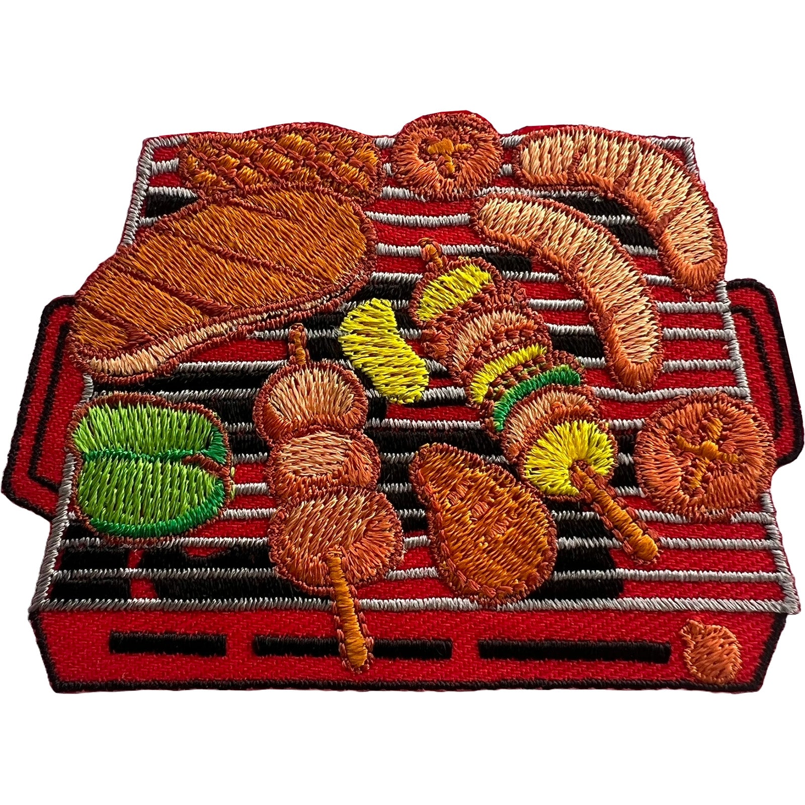 Barbecue Patch Iron Sew On Clothes Chef Apron Food BBQ Meat Embroidere