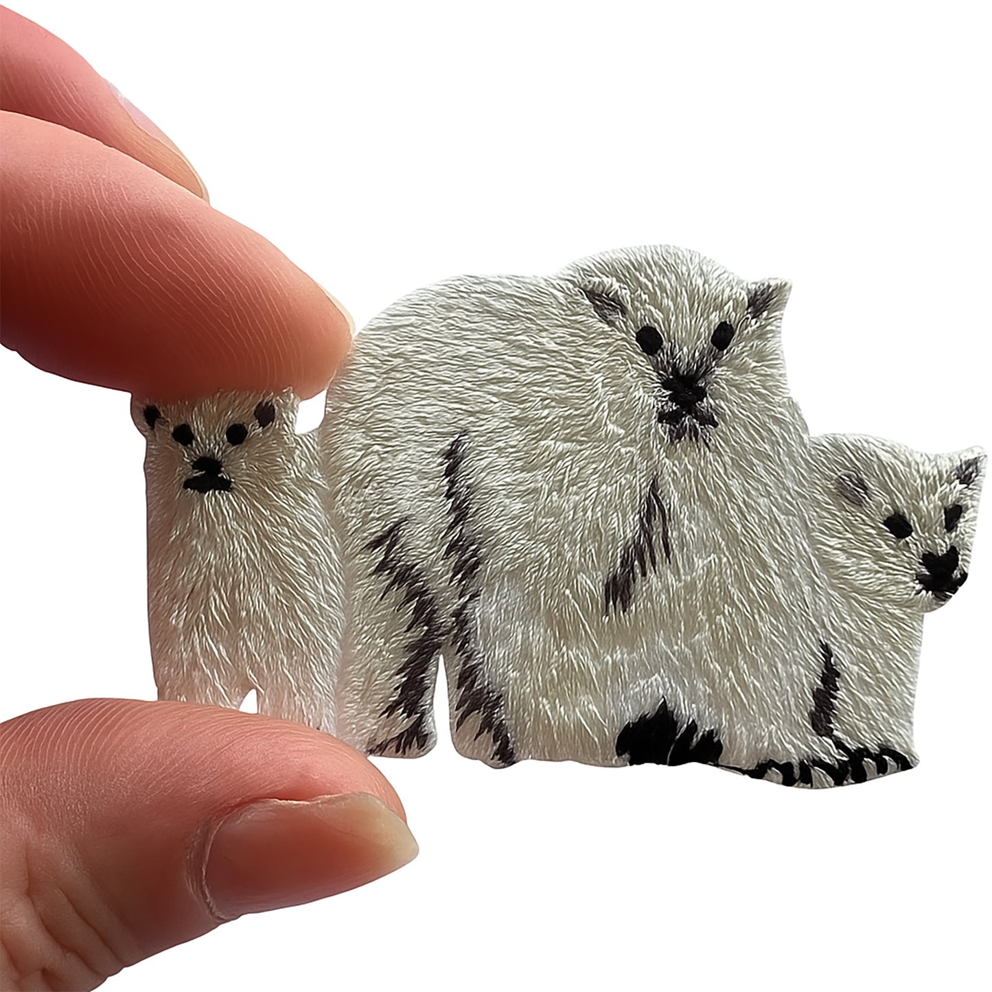 Polar Bear Embroidered Patch Iron Sew On Clothes Jeans Jumper Embroidery Badge