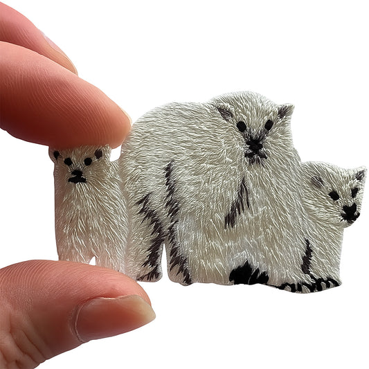 Polar Bear Embroidered Patch Iron Sew On Clothes Jeans Jumper Embroidery Badge