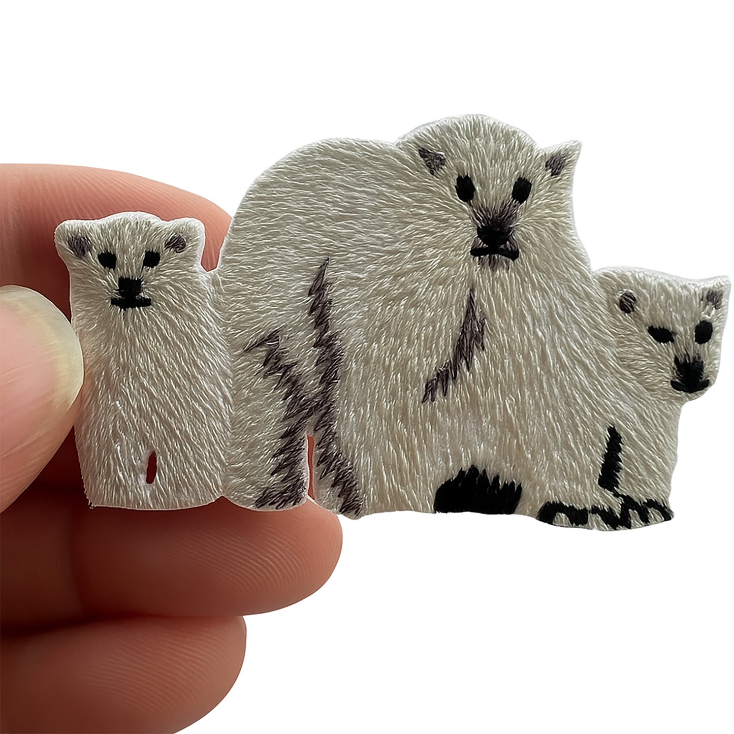 Polar Bear Embroidered Patch Iron Sew On Clothes Jeans Jumper Embroidery Badge