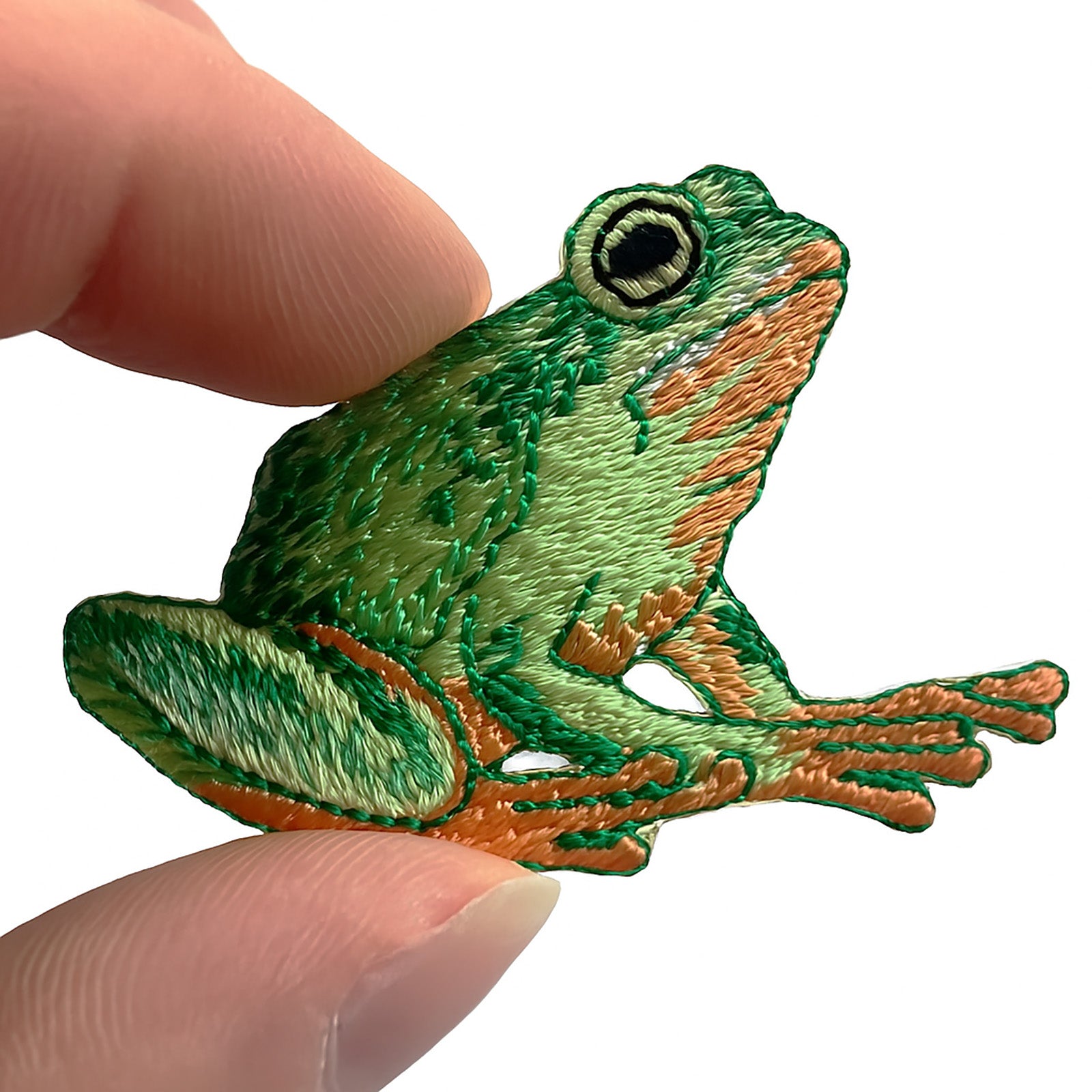 Frog Embroidered Patch Iron Sew On Clothes Bag Hat Animal Toad Embroid
