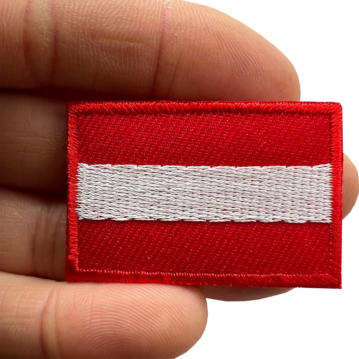 Mini Austria Flag Patch Iron Sew On Clothes Bag Small Austrian Embroidered Badge