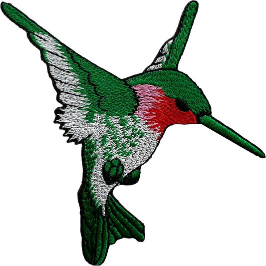 Hummingbird Bird Patch Embroidered Badge Iron Sew On T Shirt Coat Dress Jeans