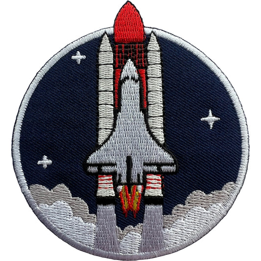 Astronaut Space Rocket Shuttle Patch Iron Sew On Jacket T Shirt Costume Badge