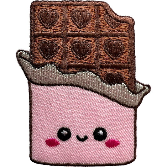 Chocolate Bar Patch Iron Sew On Clothes Denim Jeans Jacket Bag Embroidered Badge
