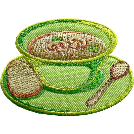 Bowl Of Noodle Soup Embroidered Patch Noodles Badge Iron Or Sew On Clothing Bags