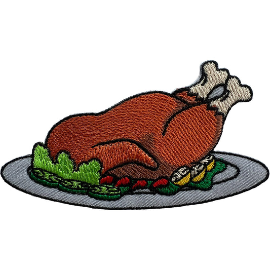 Christmas Turkey Iron Sew On Crafts Stocking Jumper Decoration Embroidery Patch