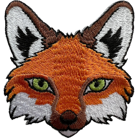 Fox Iron or Sew On Patch for Clothes Bags Embroidered Badge Embroidery Applique