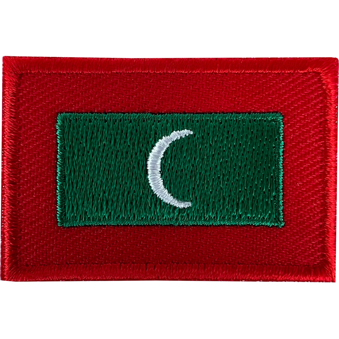 Mini Maldives Flag Patch Iron Sew On Bag Small Maldive Islands Embroidered Badge