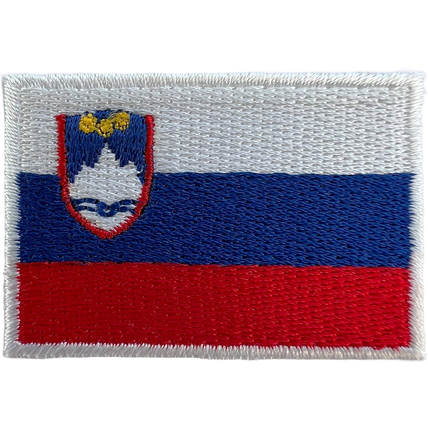 Mini Slovenia Flag Patch Iron Sew On Clothes Shirt Bag Small Embroidered Badge