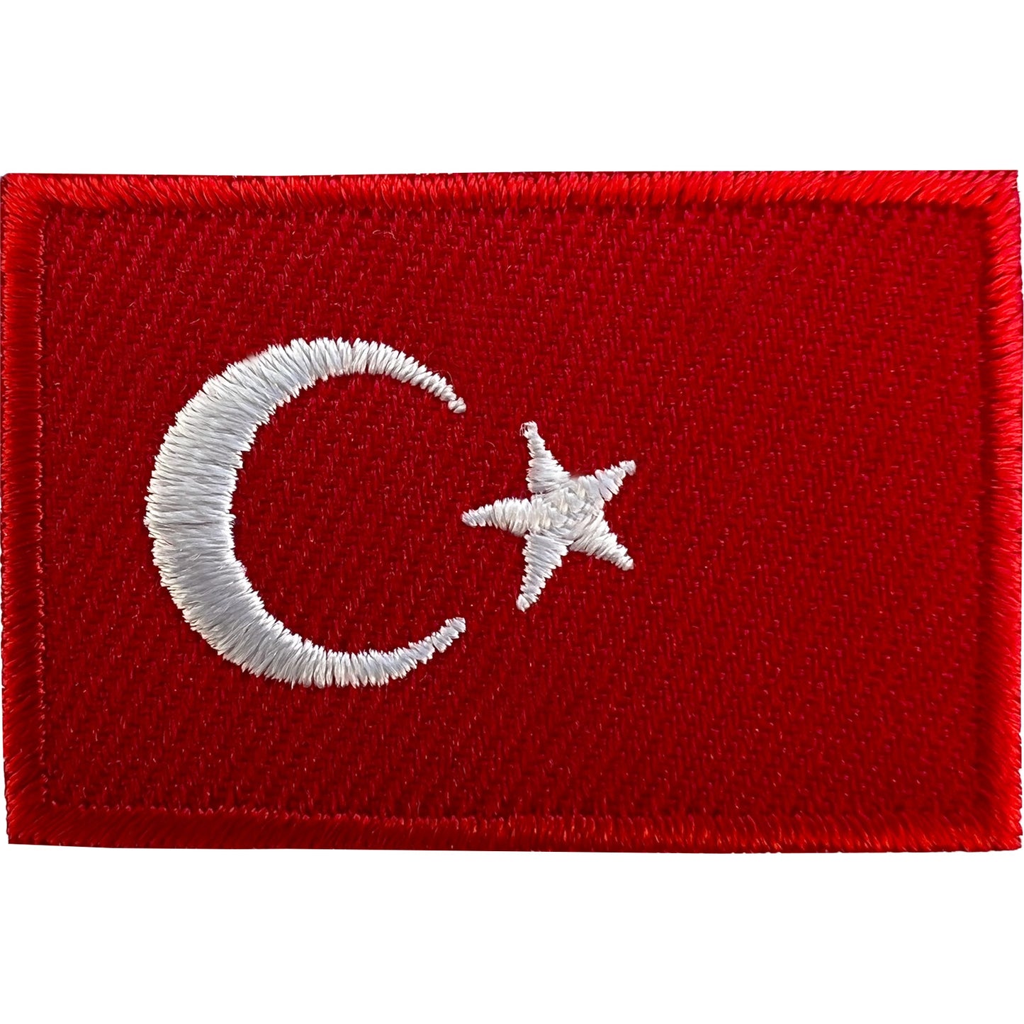 Mini Turkey Flag Patch Iron Sew On Clothes Bag Small Turkish Embroidered Badge