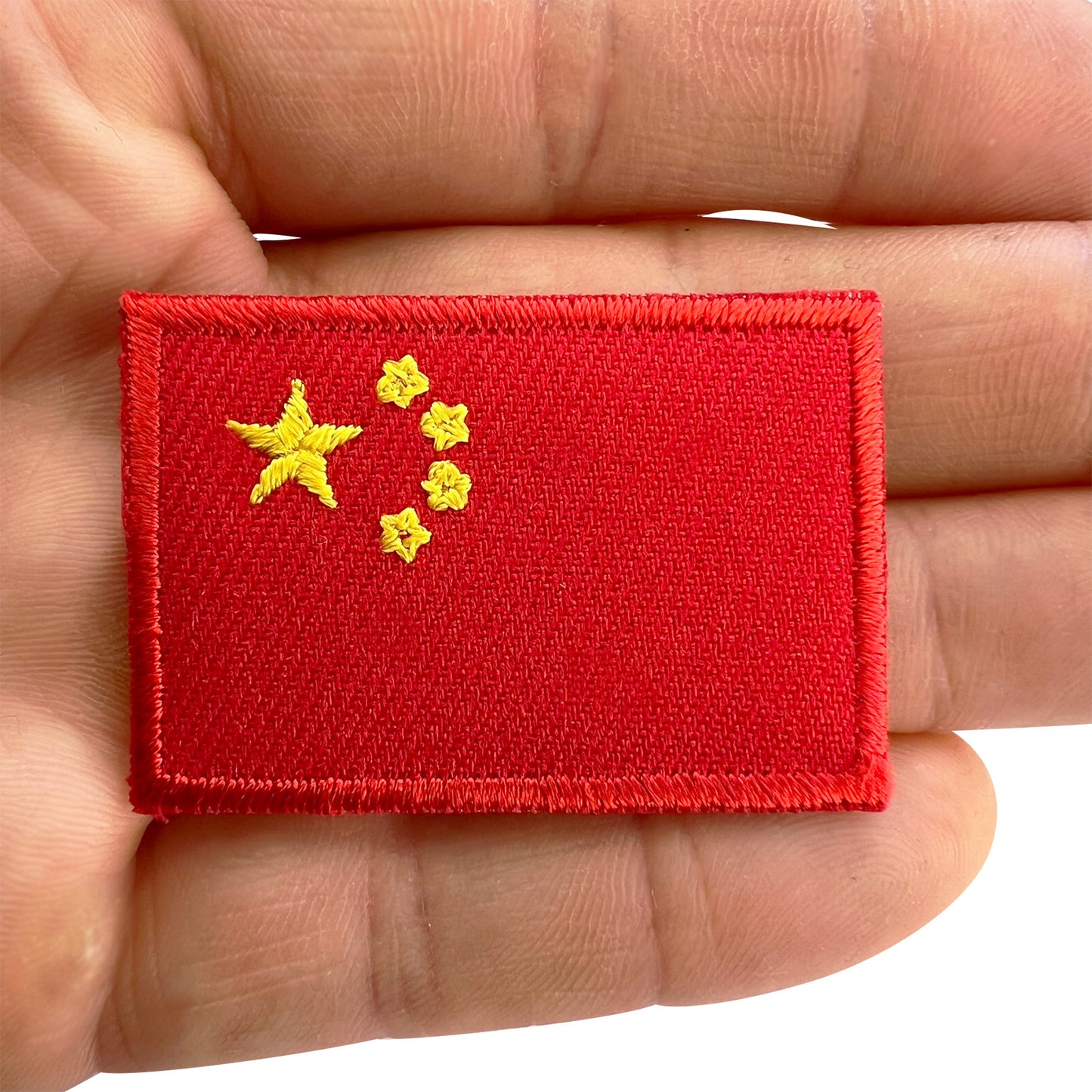 Mini China Flag Patch Iron Sew On Clothes Shirt Chinese Small Embroidered Badge
