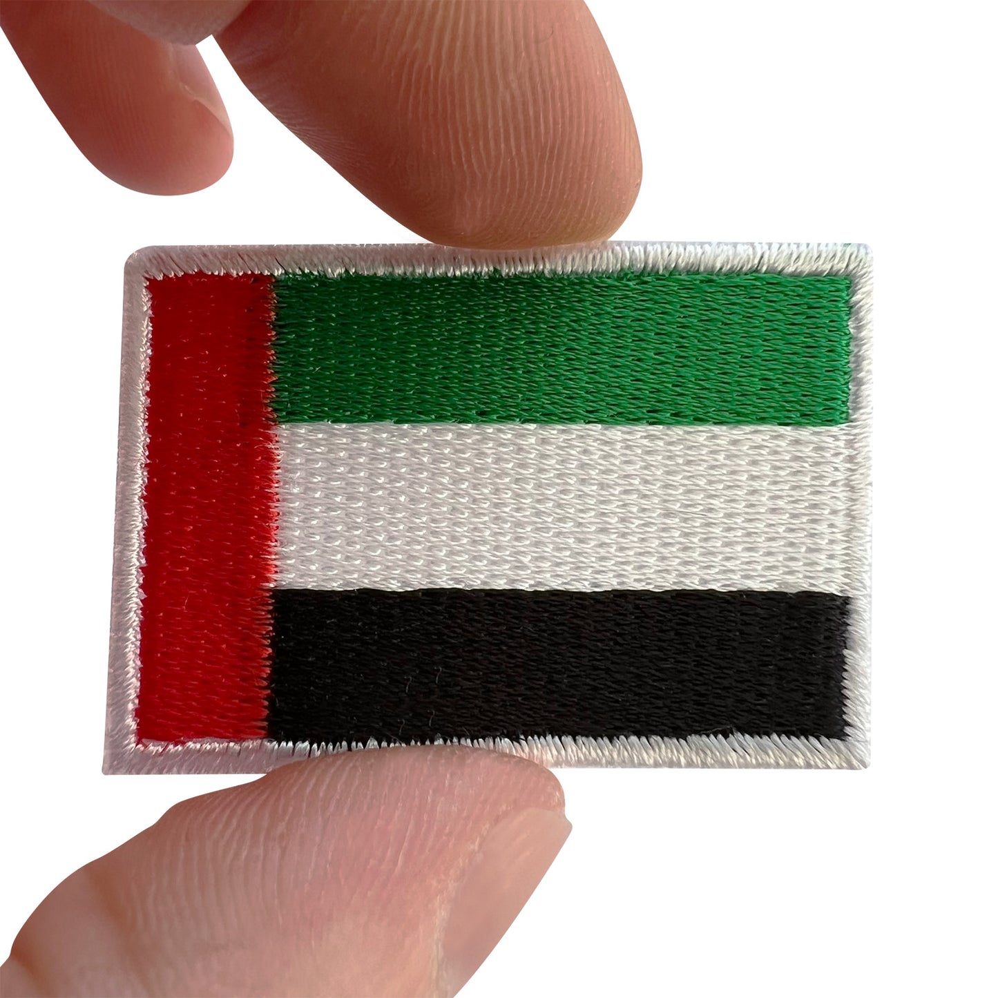 Mini United Arab Emirates Flag Patch Iron Sew On Bag Small UAE Embroidered Badge