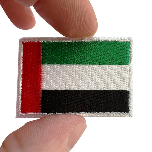 Mini United Arab Emirates Flag Patch Iron Sew On Bag Small UAE Embroidered Badge
