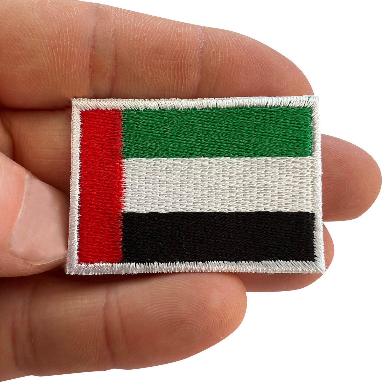 Mini United Arab Emirates Flag Patch Iron Sew On Bag Small UAE Embroidered Badge