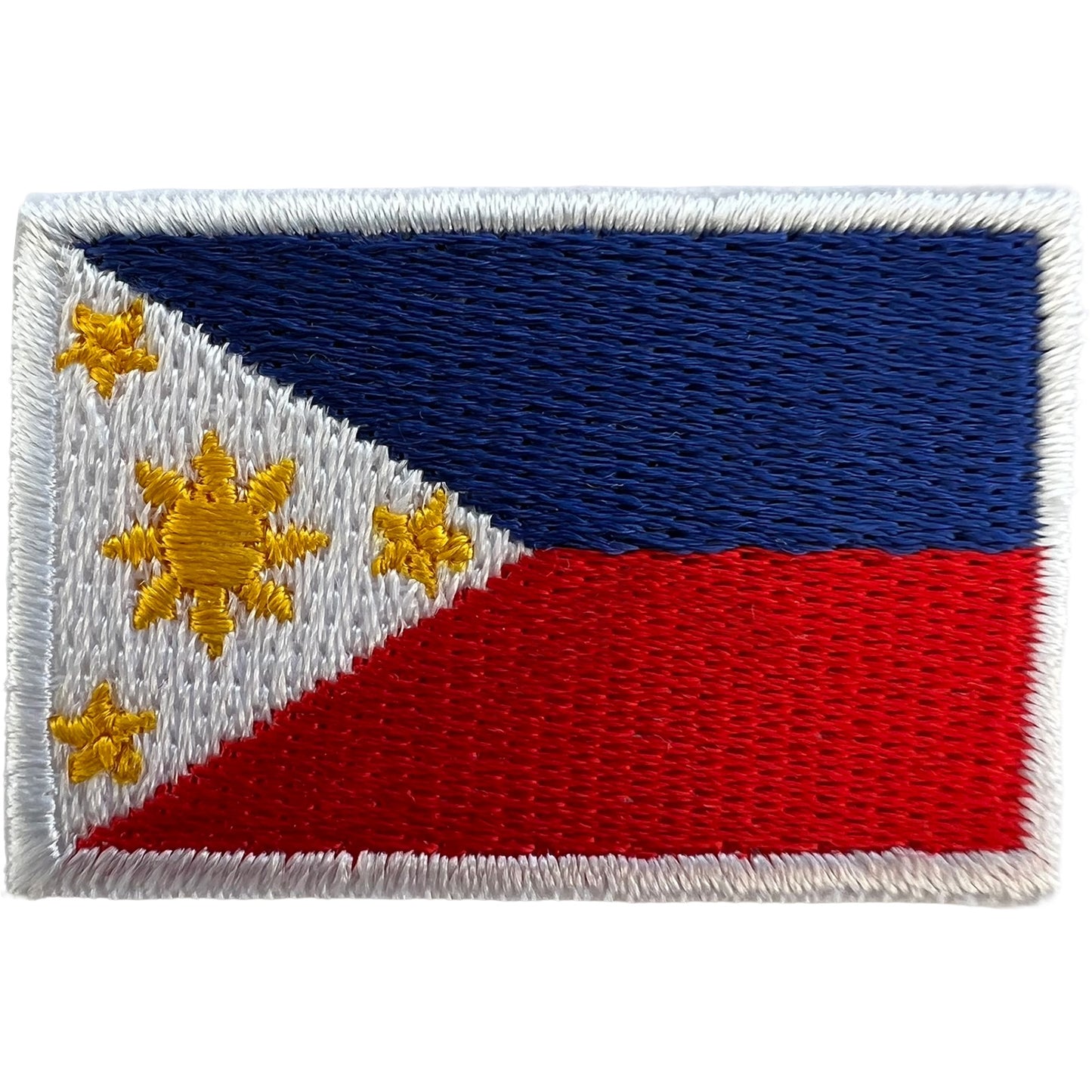 Mini Philippines Flag Patch Iron Sew On T Shirt Backpack Small Embroidered Badge