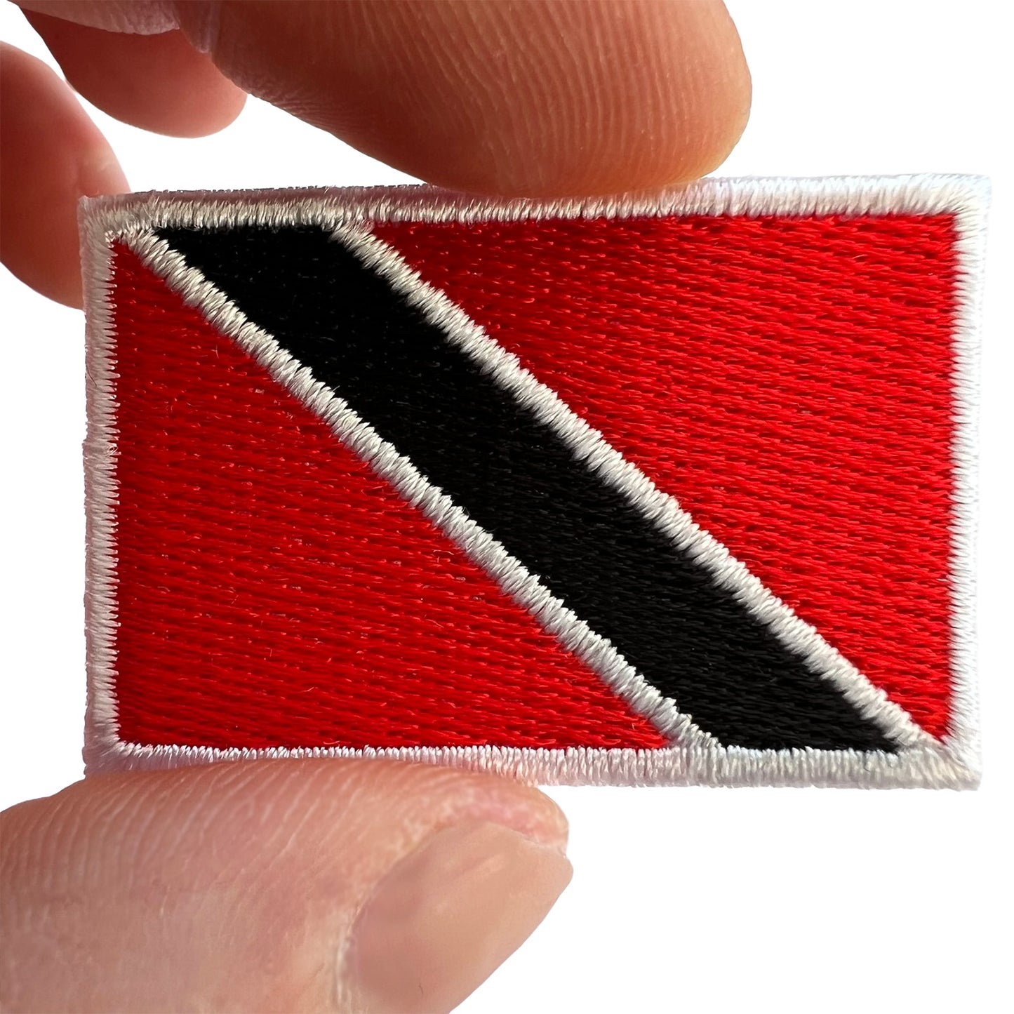 Mini Trinidad and Tobago Flag Patch Iron Sew On Shirt Bag Small Embroidery Badge