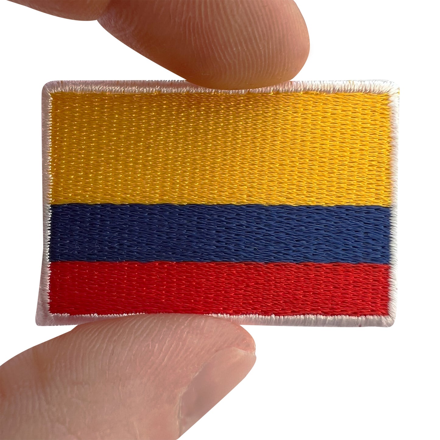 Mini Colombia Flag Patch Iron Sew On Shirt Small South America Embroidered Badge