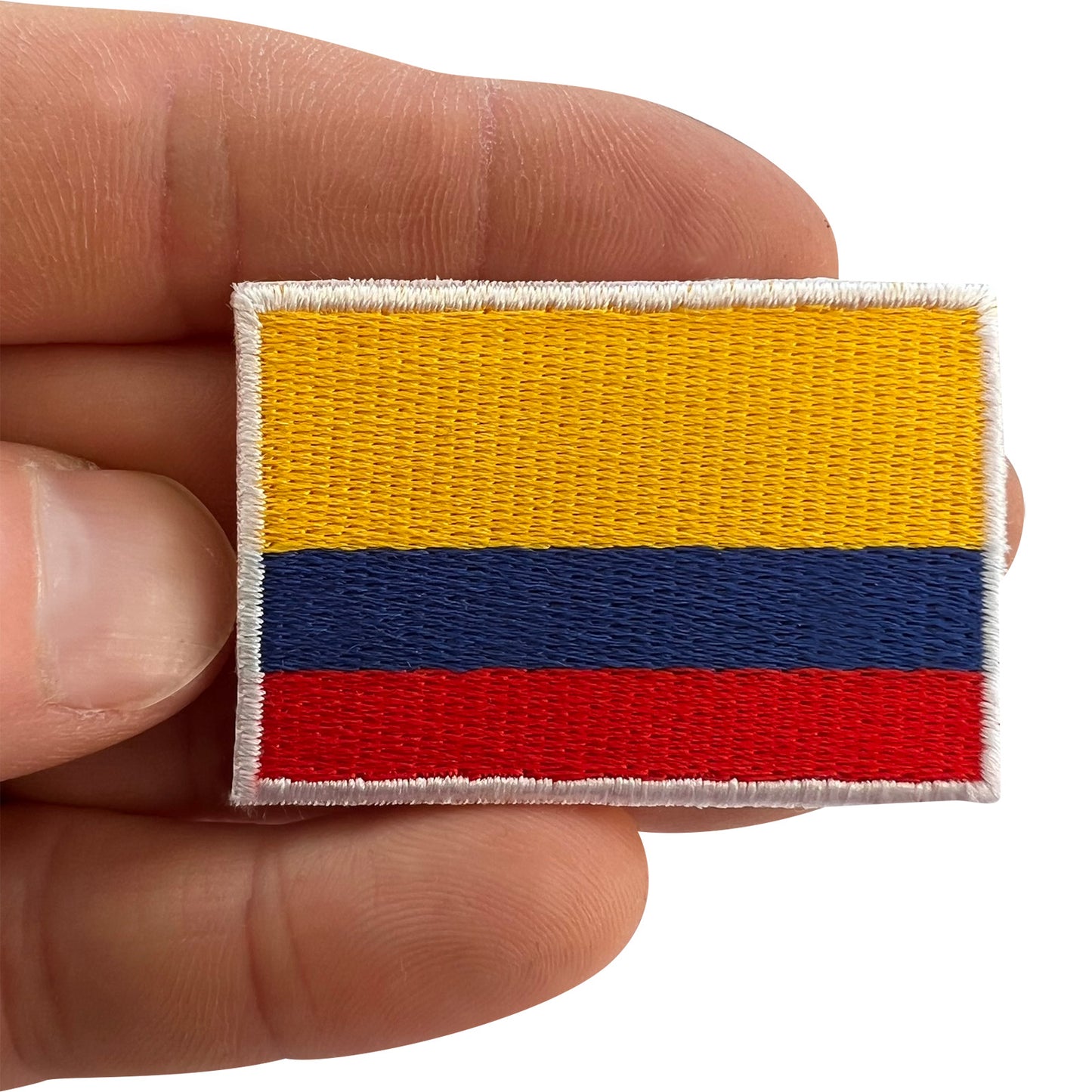 Mini Colombia Flag Patch Iron Sew On Shirt Small South America Embroidered Badge