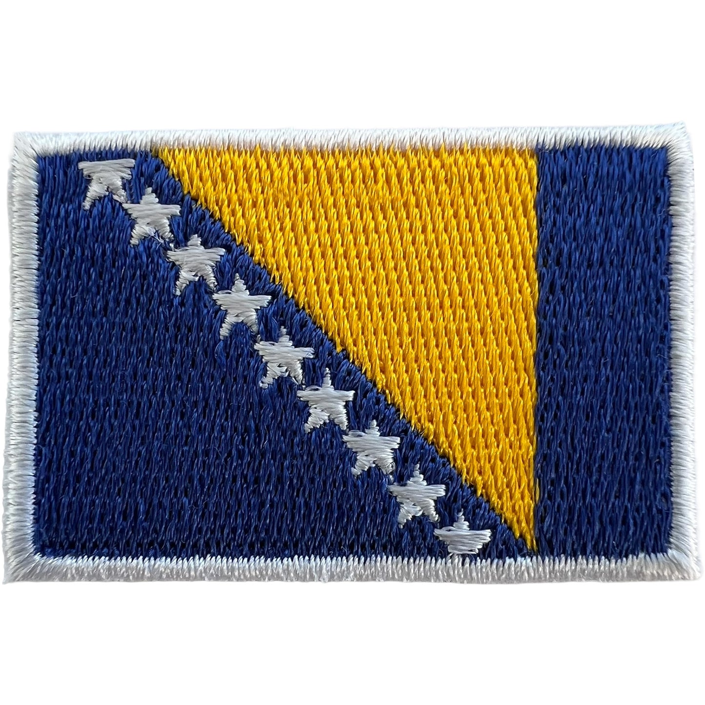 Mini Bosnia and Herzegovina Flag Patch Iron Sew On Shirt Small Embroidered Badge