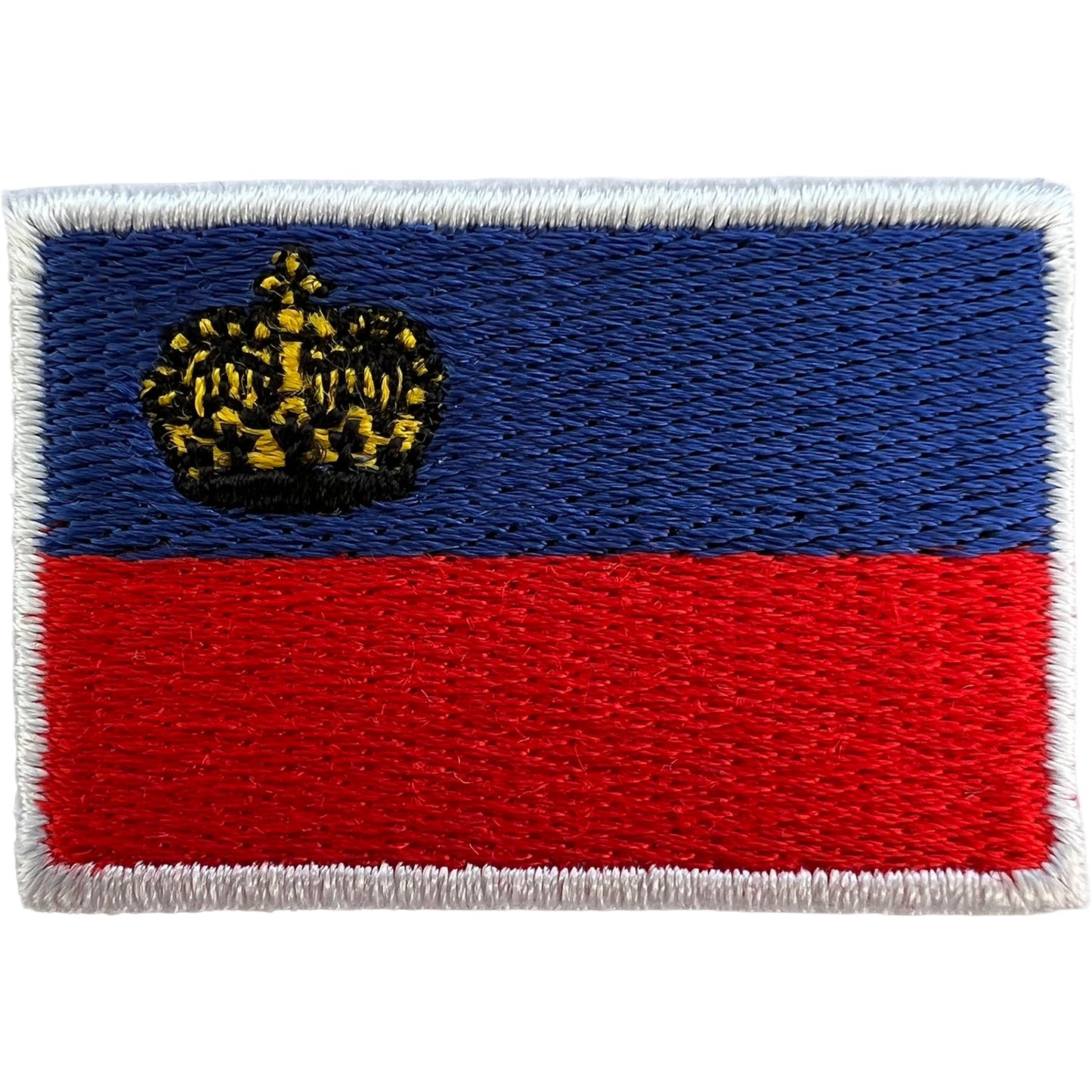 Mini Liechtenstein Flag Patch Iron On Sew On T Shirt Bag Small Embroidered Badge