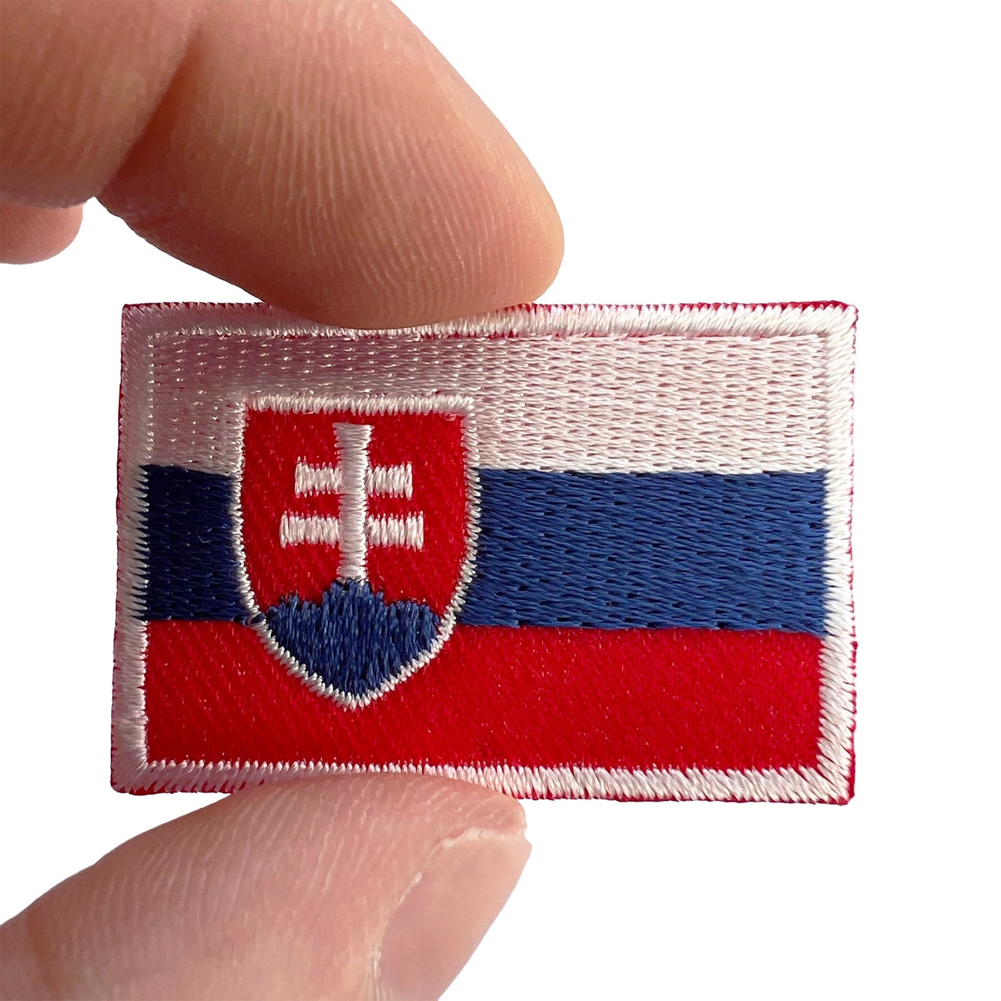 Mini Slovakia Flag Patch Iron Sew On Football T Shirt Bag Small Embroidery Badge