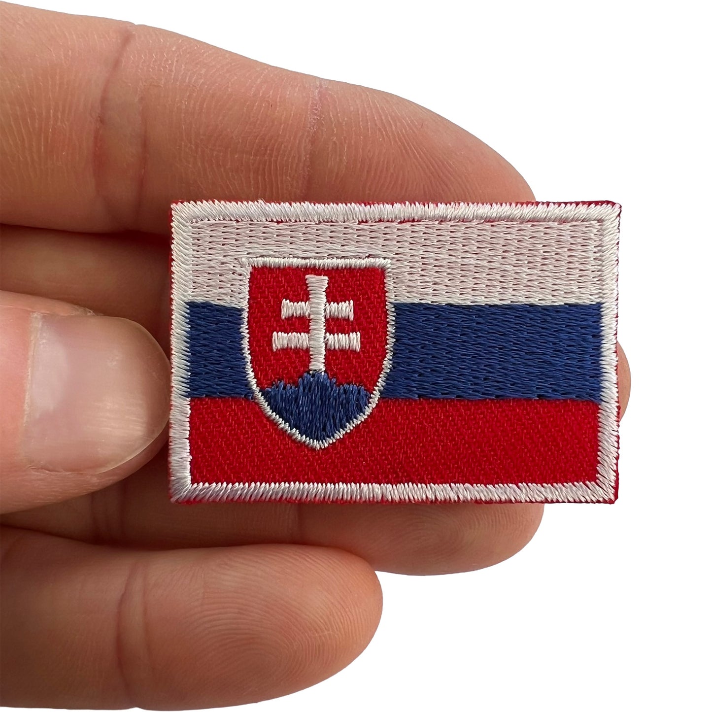 Mini Slovakia Flag Patch Iron Sew On Football T Shirt Bag Small Embroidery Badge