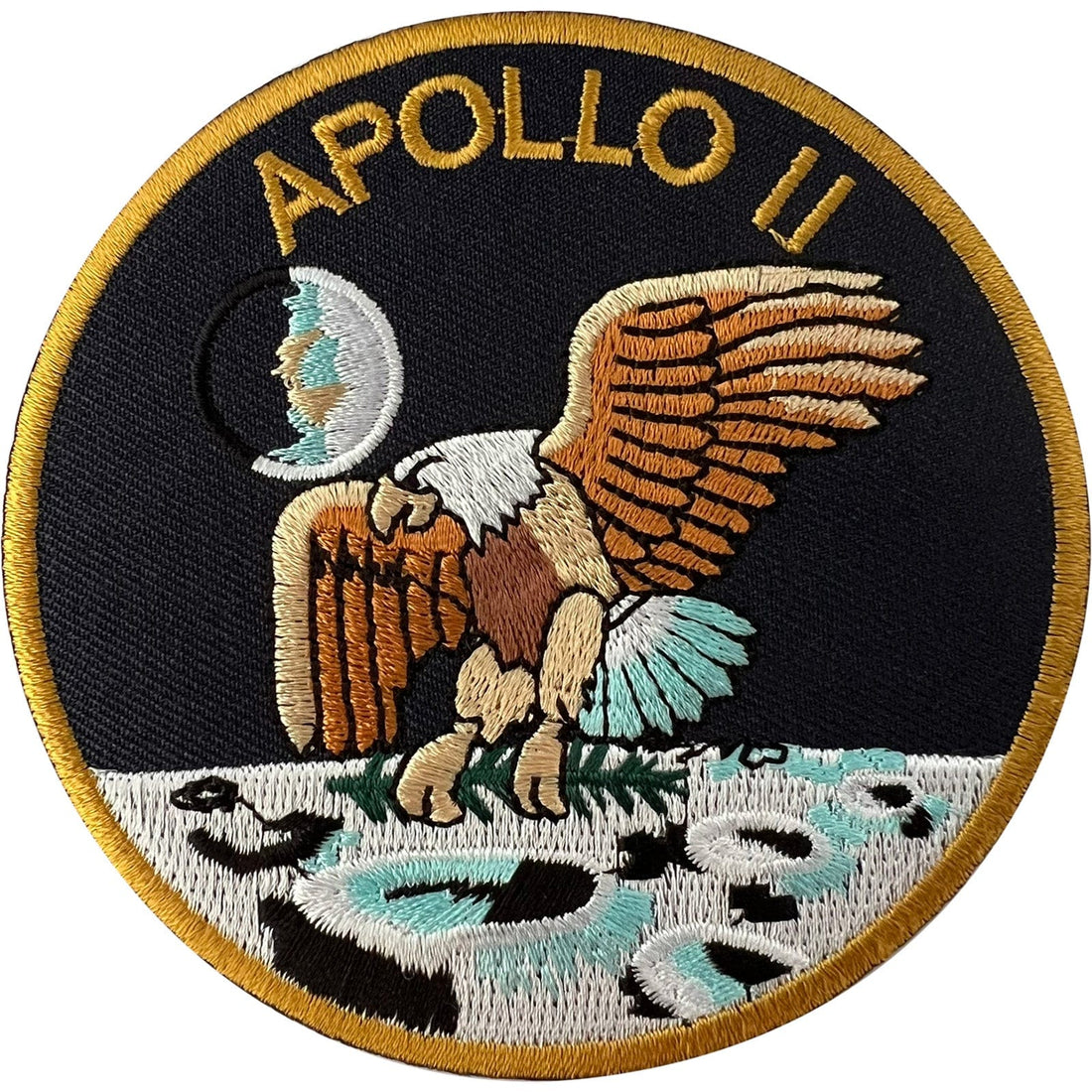 Apollo 11 Patch Iron Sew On Moon Landing Space NASA Astronaut Embroide