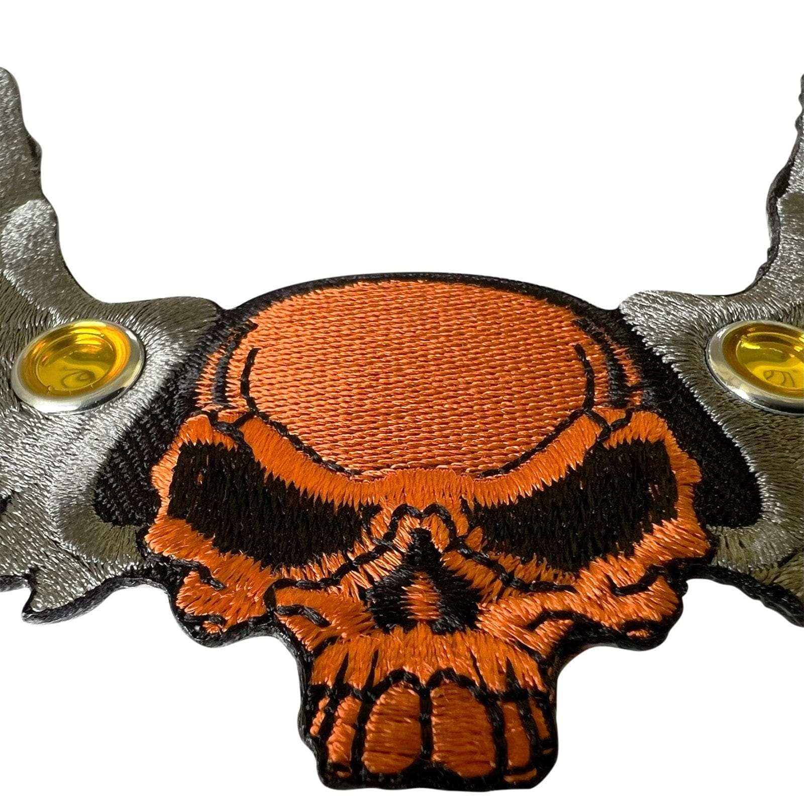 Bead Skull Wings Patch Iron Sew On Jeans Bag Dress Skirt Shirt Embroidered Badge