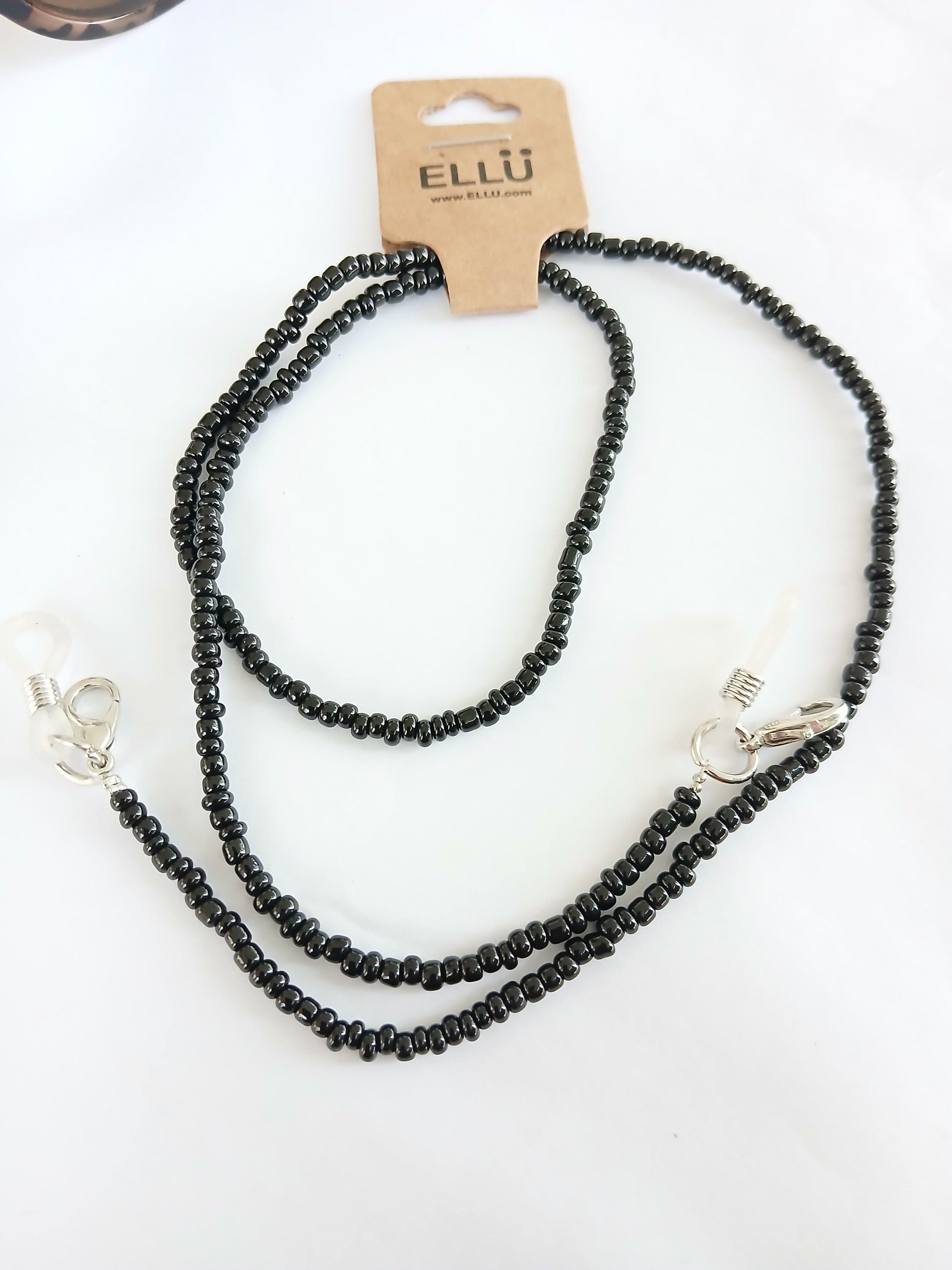 Black beads chain for glasses sunglasses strap glasses accessories