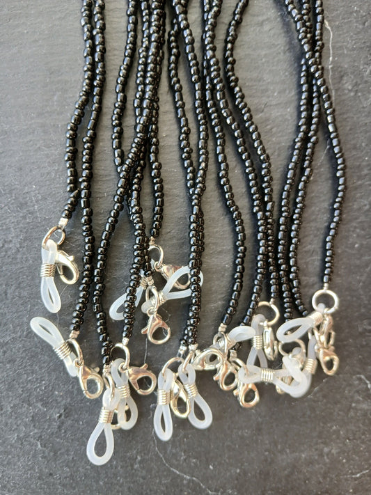 Black beads chain for glasses sunglasses strap glasses accessories