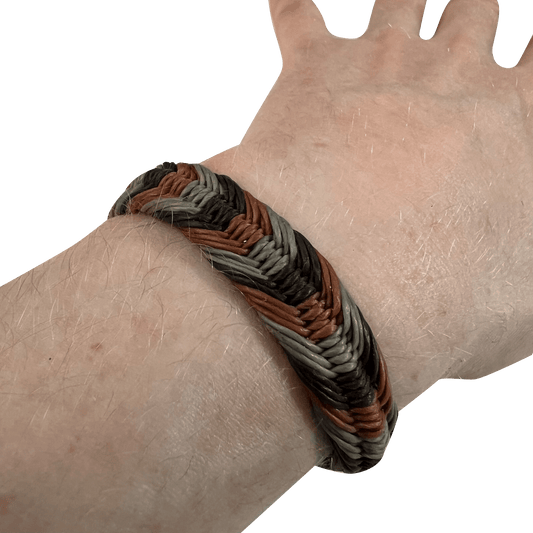Black Brown Grey Bracelet Wristband Bangle Mens Womens Boys Girls Kids Jewellery