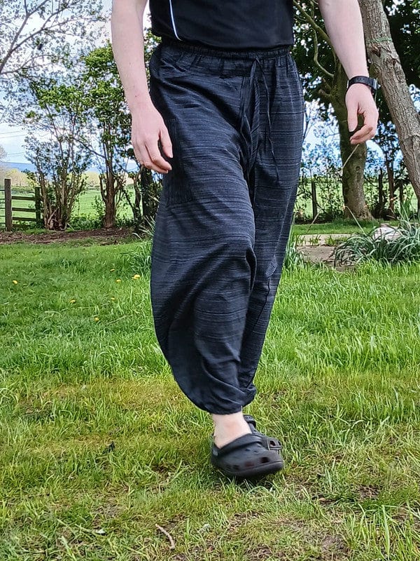 Black Grey Thai Harem Sarouel Pants Genie Aladdin Baggy Ali Baba Summer Trousers