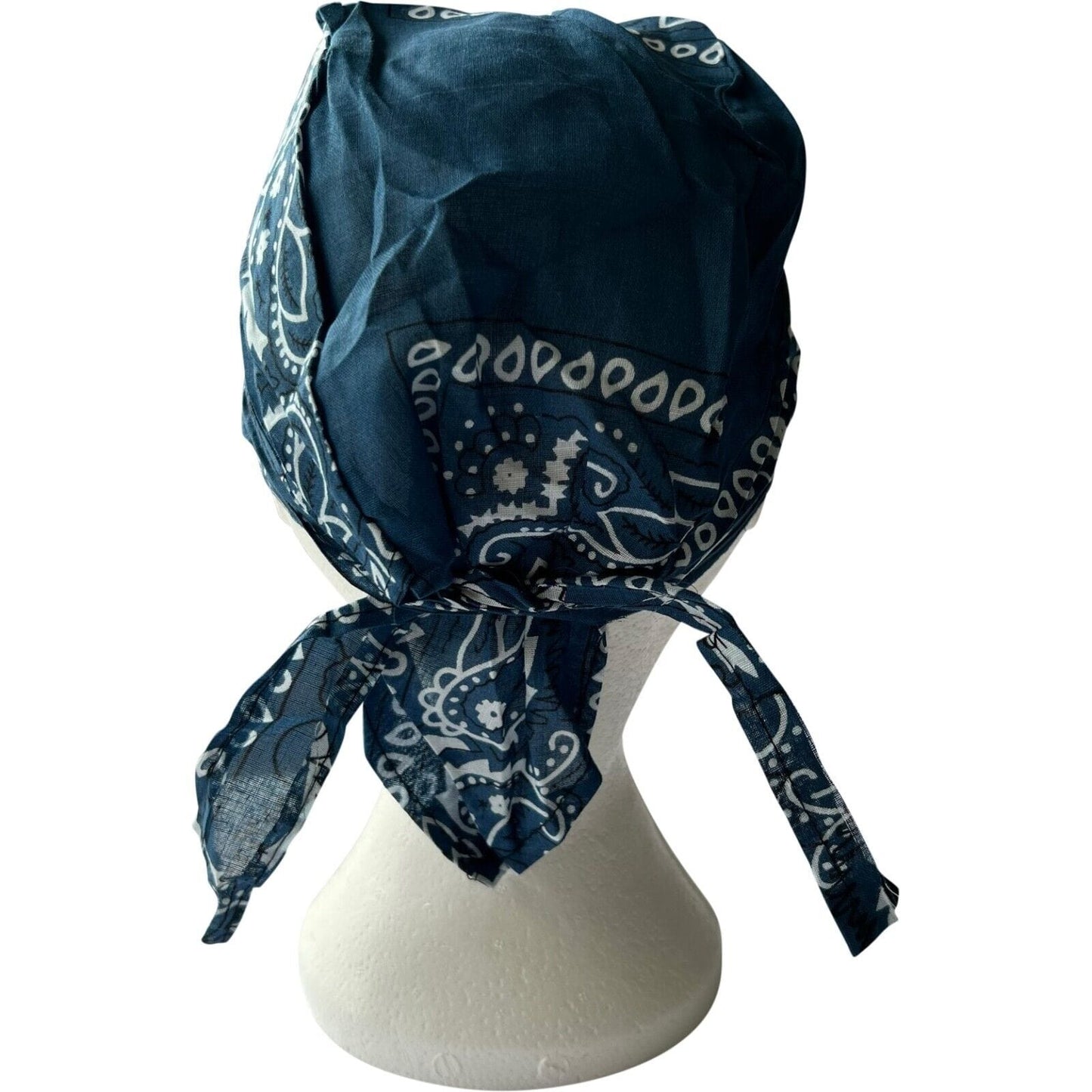 Blue Green Bandana Zandana Hairband Headband Headscarf Durag Hair Band Hat Cap